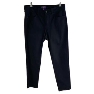 NYDJ BLACK HIGH-WAISTED ANKLE SKINNY JEANS SIZE 4